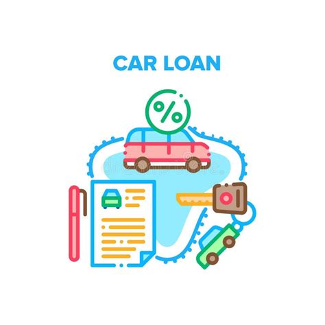 Car Loan Service Vector Concept Color Illustration Stock Vector