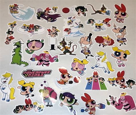 Powerpuff Girls Stickers - Etsy