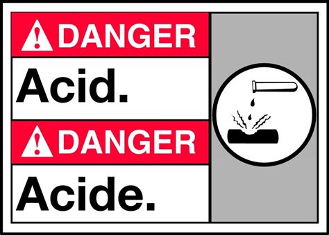 Danger Acid Sign