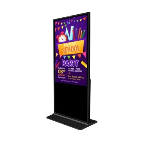 Trueview Inch Floor Mounted Touch Non Touch Digital Signage At