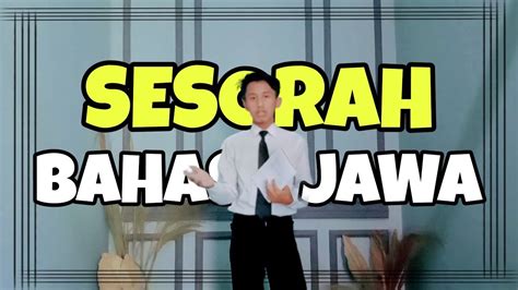 Sesorah Bahasa Jawa Youtube