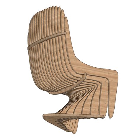 Parametric Chair Design Dxf File Cnc Cut Plywood Chair Etsy Canada