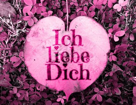 Ich Liebe Dich Translation In German I Love You Written On Heart