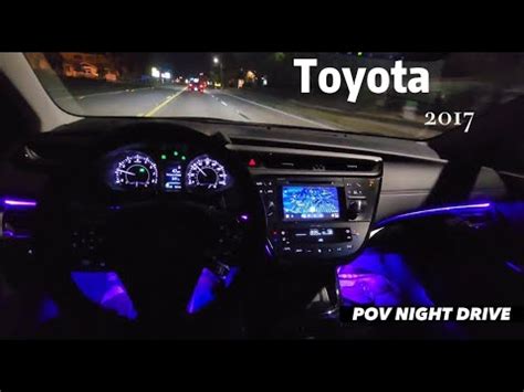 2017 Toyota Avalon XLE Touring POV NIGHT Drive Binaural Audio YouTube