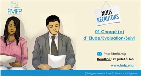 Fmfp Recrute Un E Charg E D Etude Evaluation Suivi Fmfp