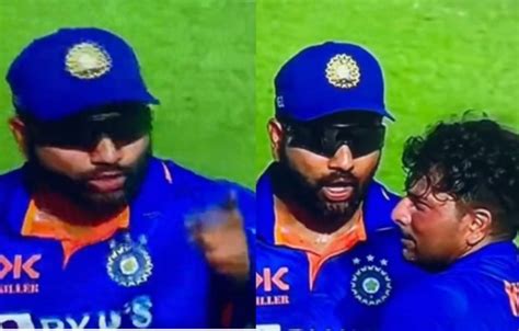 Watch Fun Banter With Captain Rohit Sharma Scolds Kuldeep Yadav