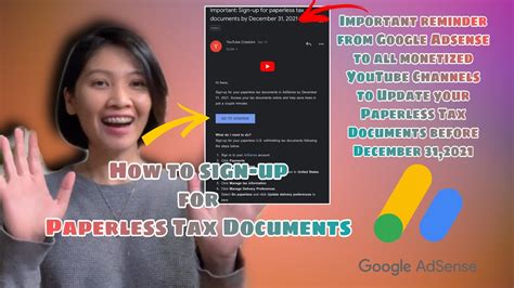 Youtube Paperless Tax Documents How To Update Sign Up For Paperless