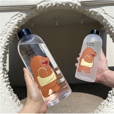 Jual Botol Air Minum Ml Motif We Babe Bears Dengan Sedotan Anti