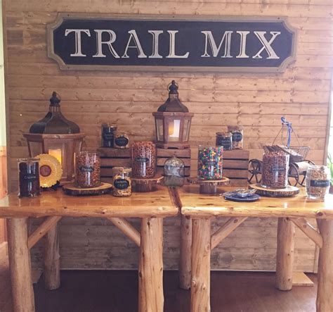 Rustic Build Your Own Trail Mix Bar Custom Designed By Knot Just For