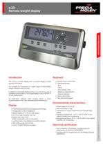 Remote Weight Indicator D 20 PRECIA MOLEN Digital Benchtop Analog