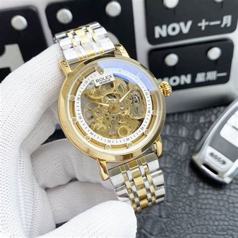 Replica Knock Off Hollow Carved Mechanical Watches For Men