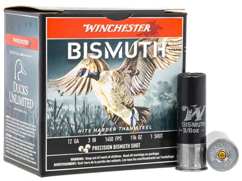 Winchester Bismuth Ammunition 12 Gauge 3 1 3 8 Oz 1 Non Toxic 25rnd Shotgun Ammo Nexgen