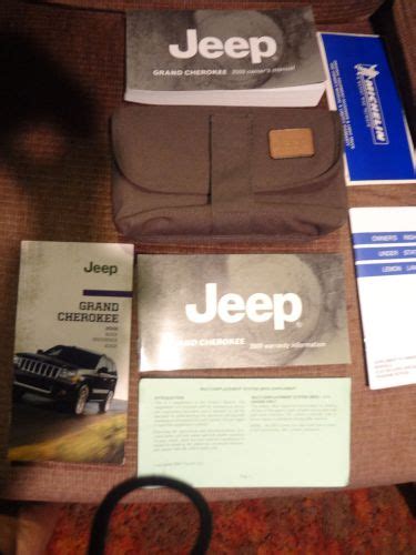 Purchase Jeep Grand Cherokee Owners Manual Set In New Hartford