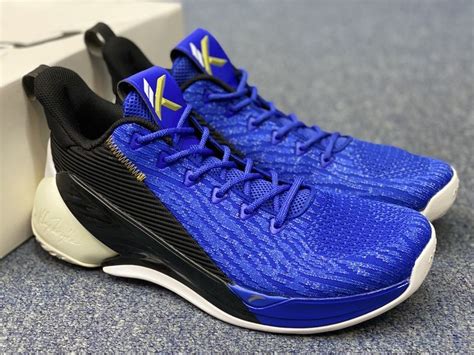 Giày Bóng Rổ Chính Hãng Anta Kt4 2019 Mens Klay Thompson Blue Black Low Basketball Shoes