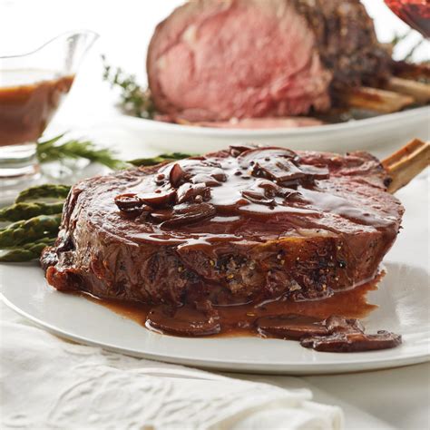 Prime Rib Roast with Burgundy Mushroom Sauce Recipe from H-E-B