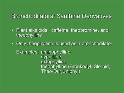 Bronchodilators Ppt