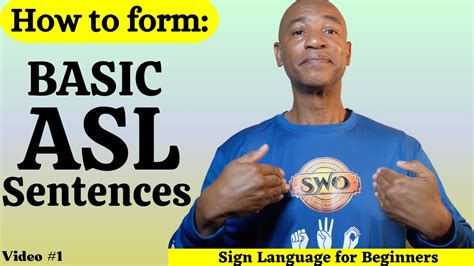 Basic Asl Sentence Structure How To Form Asl Sentences Video