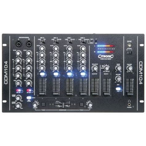 Citronic Cdm Mk Channel Rackmount Usb Dj Mixer Citronic