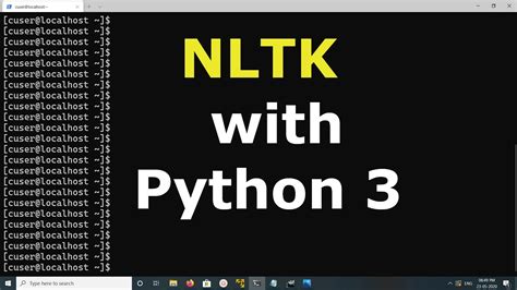 How To Install Nltk With Python 3 Natural Language Toolkit Youtube