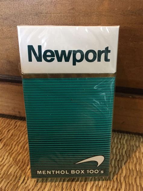 Newport Menthol 100s Cigarette Hard Pack Danlys Vintage Cigarette