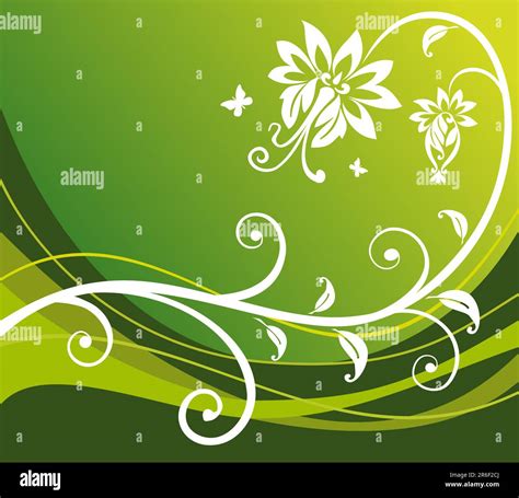 Abstract Flower Background With Butterfly Element For Design Vector