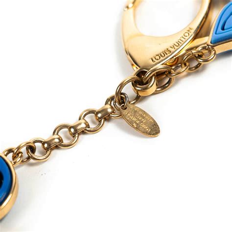 Louis Vuitton Blue Resin Naif Bag Charm Keychain
