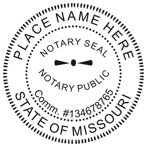 Missouri Notary Embosser Winmark Stamp And Sign Stamps And Signs