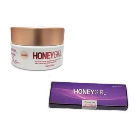 Gel Nude Honey Girl Fiber3 T3 Unha De Fibra 50Unid Gel Para Unhas