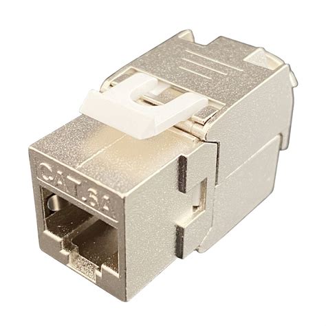 Rj45 Cat6 Tool Less Stp Shielded Keystone Jack Moduleself Locking Cat7 Cat6a Cat6 Zinc Alloy