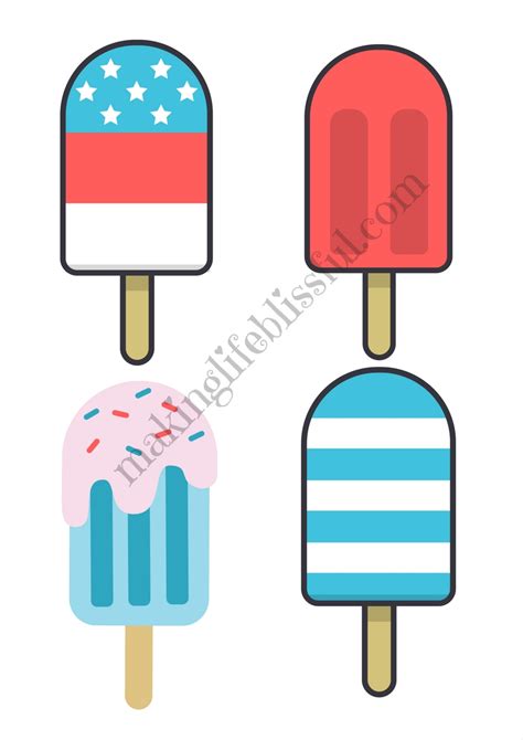 Popsicle Template Free Prntbl Concejomunicipaldechinu Gov Co