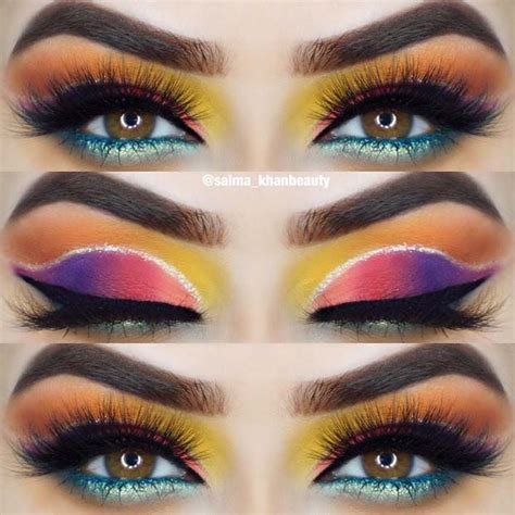 21 Neon Makeup Ideas To Try This Summer Page 2 Of 2 Stayglam Neon Makeup Makeup Rainbow