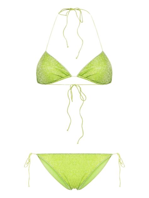 Os Ree Lumi Re Lurex Bikini Farfetch