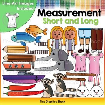 Measurement Clip Art: Long and Short Objects by Tiny Graphics Shack