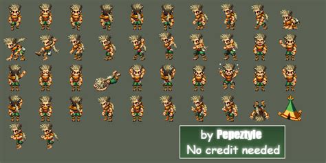 The Spriters Resource Full Sheet View Final Fantasy 6 Customs Gau