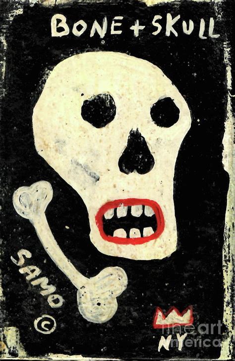 Bone Skull Painting By Jean Michel Basquiat Pixels