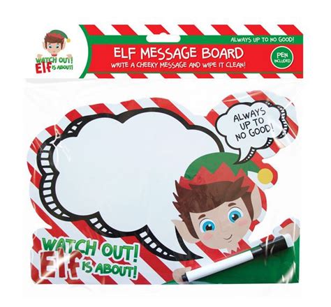 Elf Wipe Clean Message Board Blanks R Us