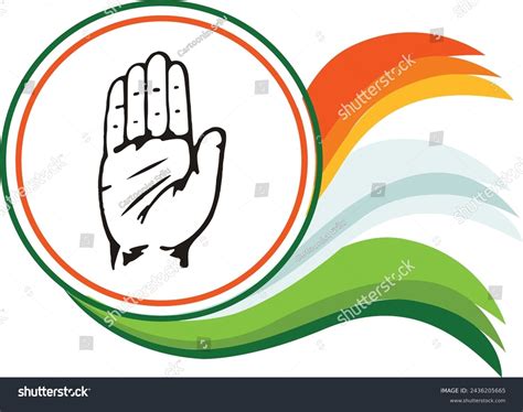 All Indian National Congress Party Symbol Stock Vector (Royalty Free ...