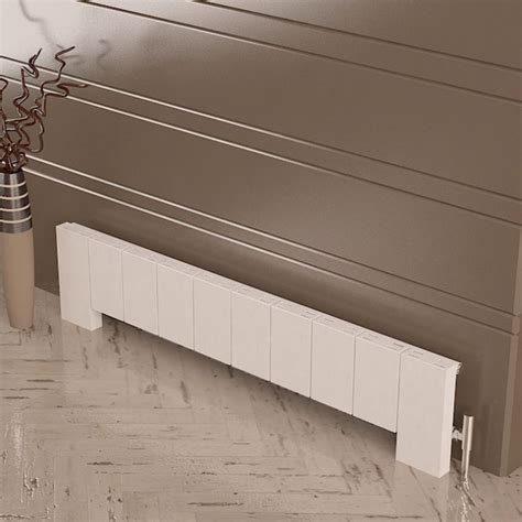 Carisa Elvino Floor White Aluminium Floor Standing Radiators