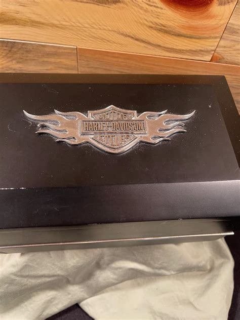 #19 Harley Davidson Jewelry Box, Wood | EstateSales.org