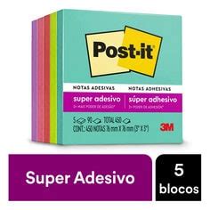 Bloco De Notas Super Adesivas Post It Cole O Supernova Neon Mm X