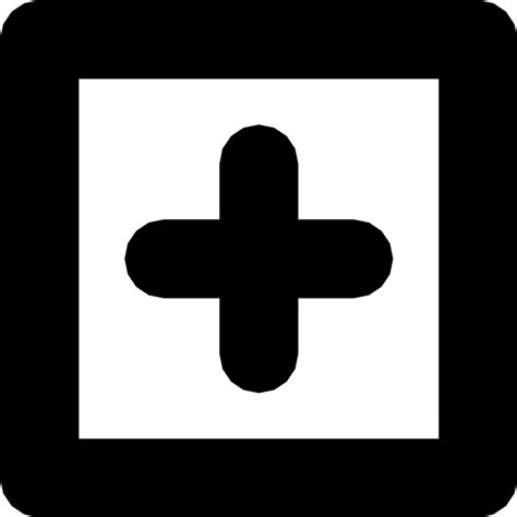 Plus Sign In A Square Outline Vector Svg Icon Svg Repo