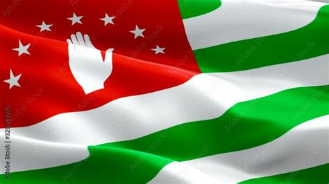 Abkhazia Waving Flag National D Abkhazian Flag Waving Sign Of