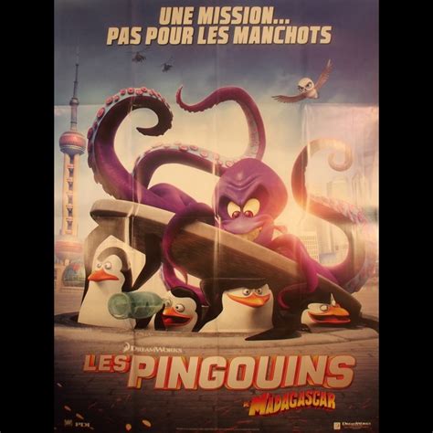 Affiche Du Film LES PINGOUINS DE MADAGASCAR Titre Original PENGUINS