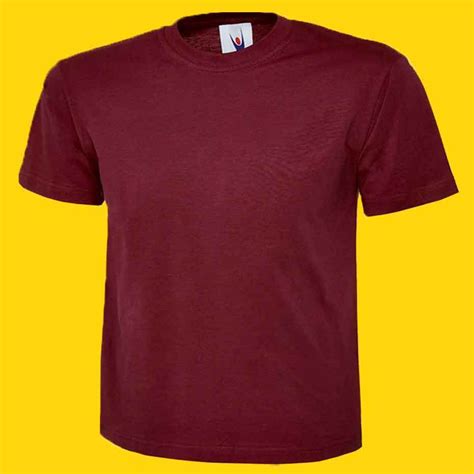 Herren Classic T Shirt Uc301 Uneek 100 Baumwolle 180gm² Maroon Grxs