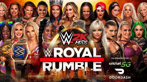 Wwe Royal Rumble 2022 Womens Royal Rumble Match Wwe 2k Mods Youtube