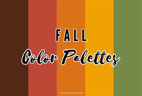 30 Fall Color Palettes For Earthy Designs Color Meanings