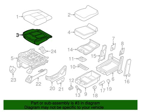 Genuine OEM Ford Part Seat Cushion Pad BC3Z 25632A22 C Genuine OEM