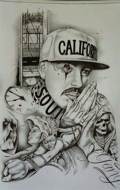 Chicano Art Chicano Drawings Prison Art