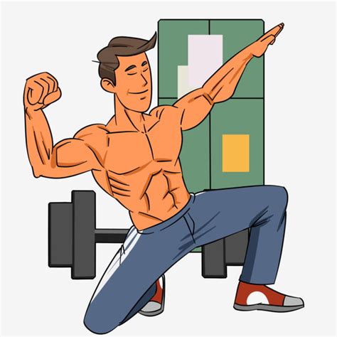 Muscle Fitness Png Picture Strong Muscles Bodybuilding Muscles Cartoon