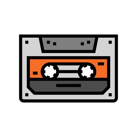 Cassette Tape Retro Music Color Icon Vector Illustration 26819944 Vector Art At Vecteezy